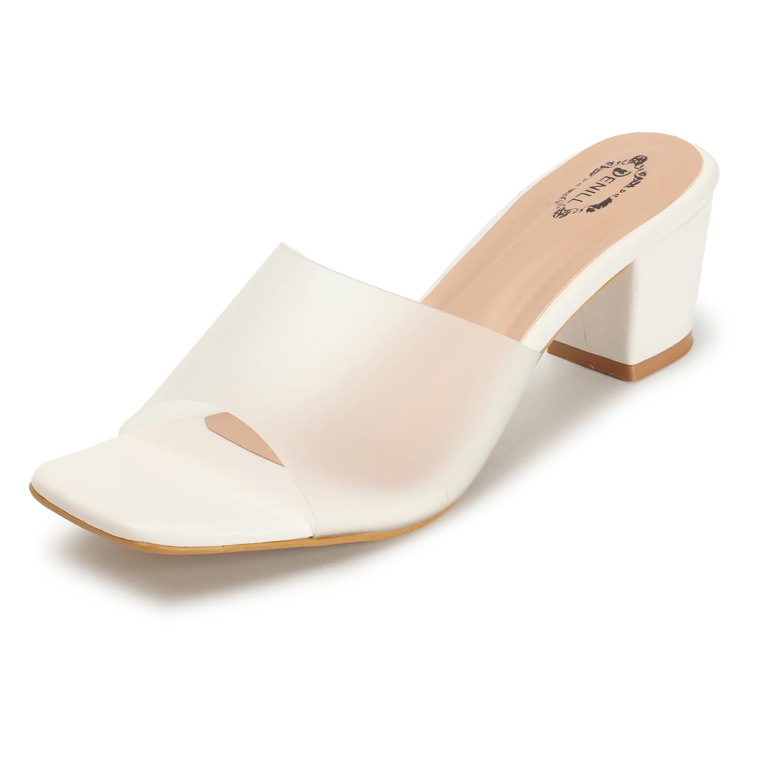 Denill Women and Girls Fashion Sandals Block Heels (White) UK-7 (B0CJ7V9FS5) Amazon Price History, Amazon Price Tracker