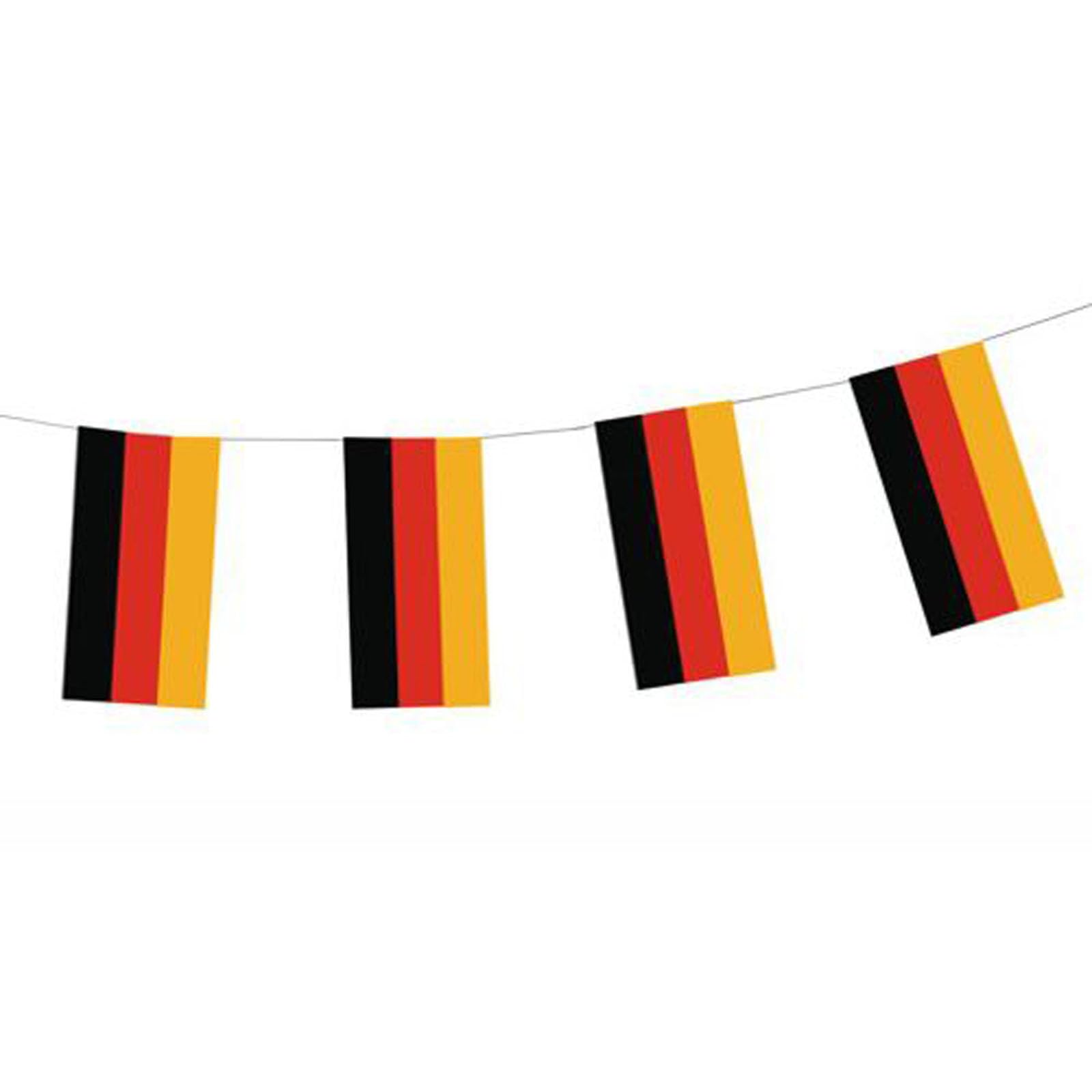 Papstar Flaggenkette, Papier 4 m "Deutschland" schwer entflammbar, 10 Stück