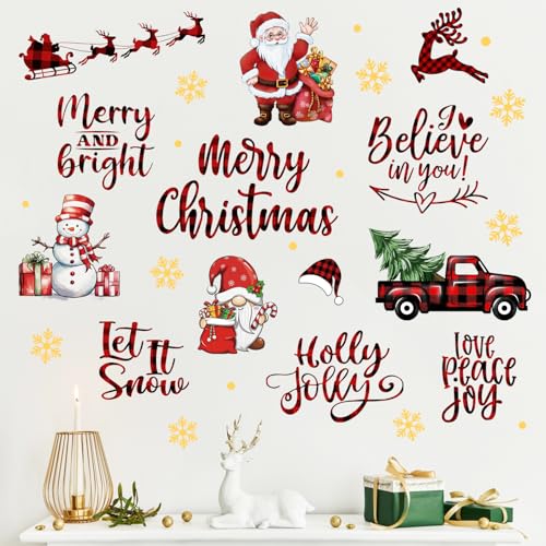 Vinilos decorativos navideños Santa Claus 35x12 in miniatura 4