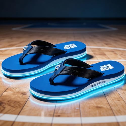 Image of DOCTOR EXTRA SOFT Thong Arch Support Ortho Slippers for Mens| Orthopedic Diabetic & Stylish| Lightweight Comfortable & Casual| Cushion Anti-Skid Bedroom Daily Use House Flip-Flops Gents Boys D-38