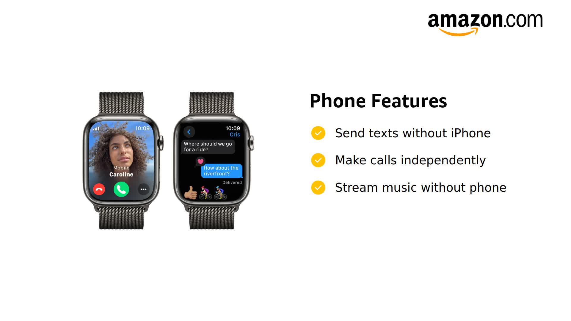 Amazon.com: Apple Watch Series 9 [GPS + Cellular, 45mm] - Graphite