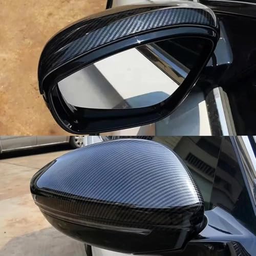 Capuchon d'aile texture carbone brillant compatible avec rétroviseur Peugeot 308