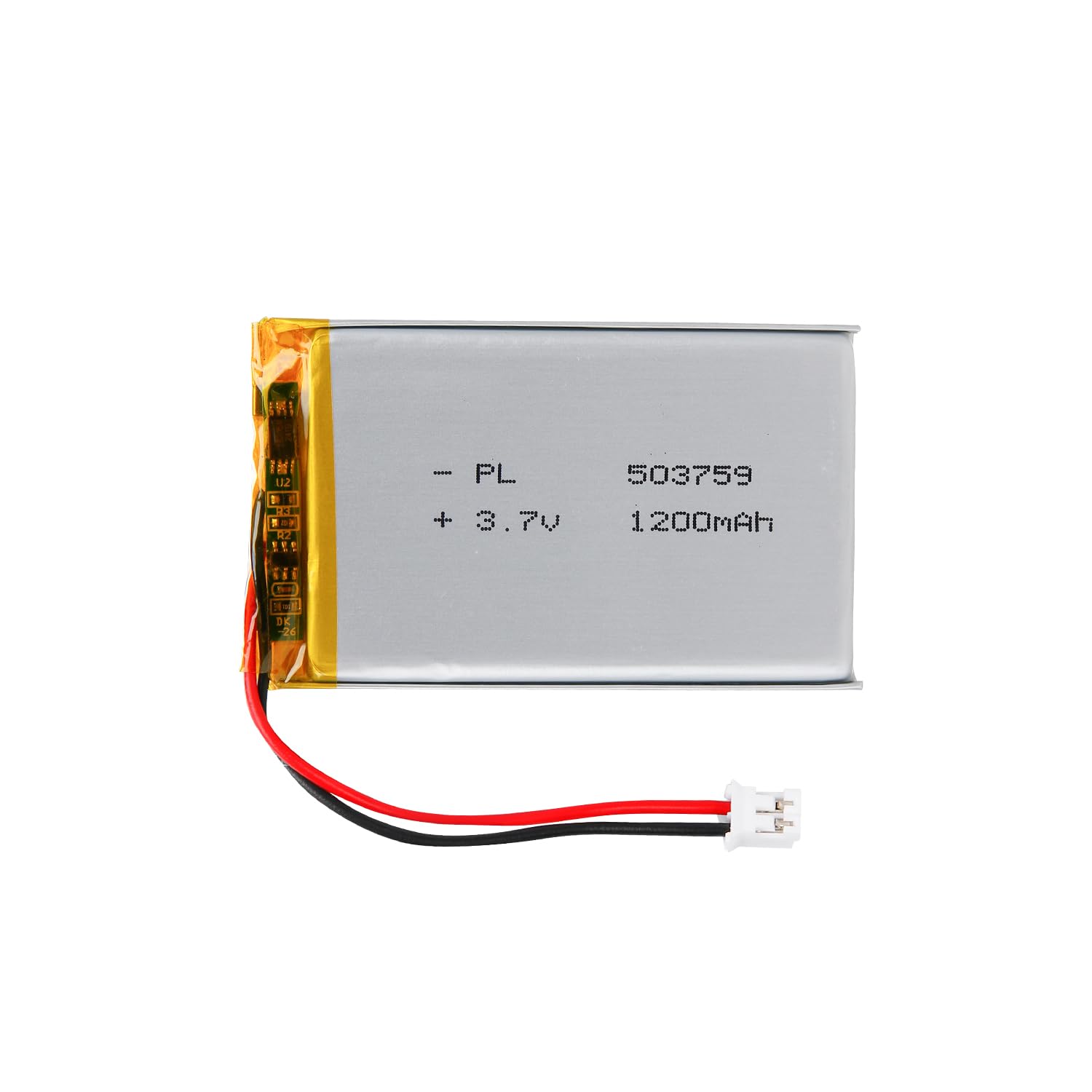 Batería Lipo 3.7V, 380mAh 702030 a Iones de Litio con conexión 2P-PH con Paso 2,0 mm — view 43