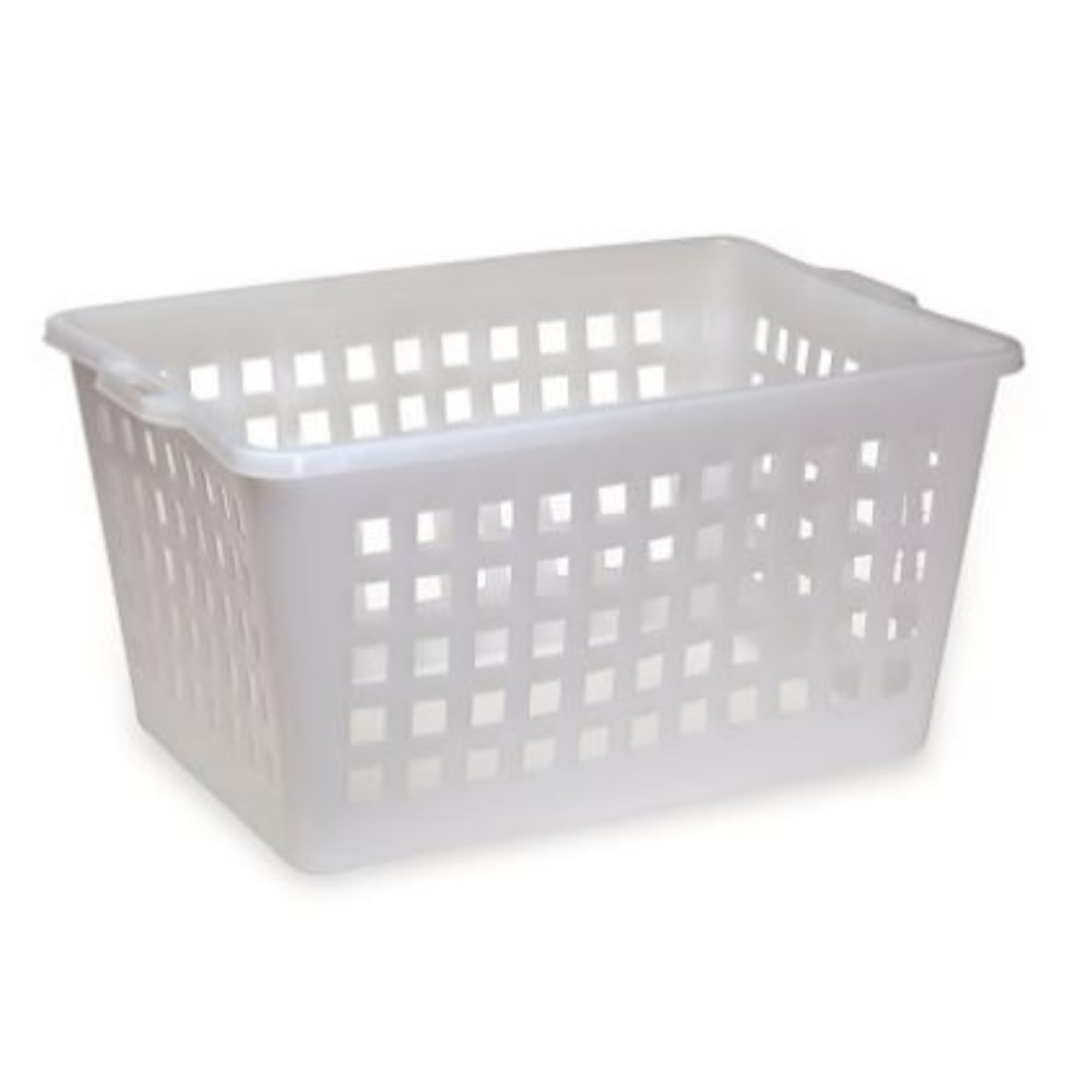 Ecoplast | Cesta Porta Pane Piccola Forata, Capacità 80 Lt, Colore Neutro, 67,5x 46x37,5, Made in Italy
