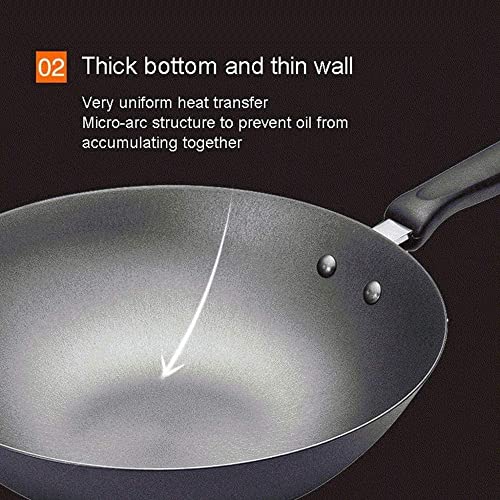 Wok con recubrimiento antiadherente y tapa, 34 cm miniatura 5