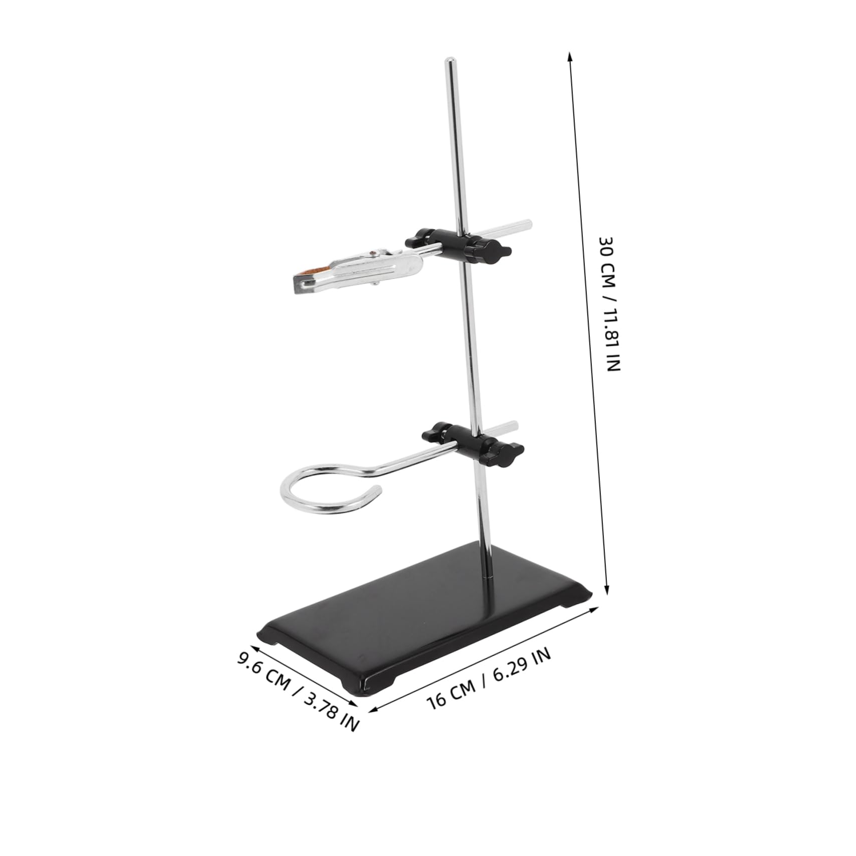CHILDWEET Set Iron Stand Lab Stand Lab Equipment Laboratory Stand Support Holder Lab Ring Stand Chemistry Laboratory Stand Laboratory Clamp Stand Laboratory Flask Clamp Plastic Black