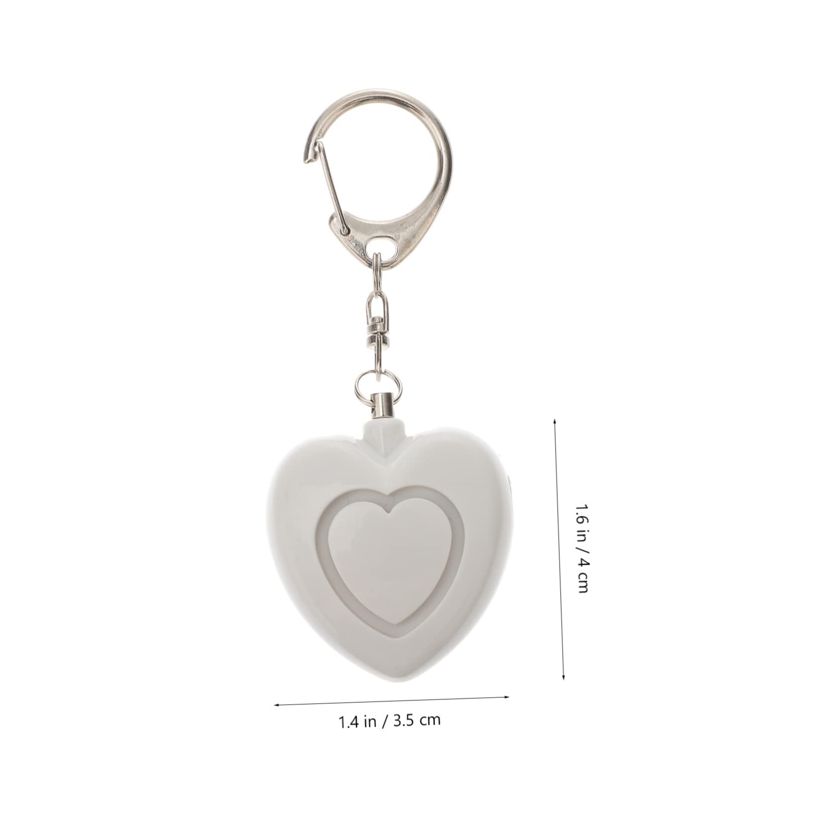 5 Pièces Sirène Anti Loup encensés Trousseau d'alarme Alarme de sécurité dispositifs de Protection individuelle de sécurité Porte-clés personnelle Plastique Blanche