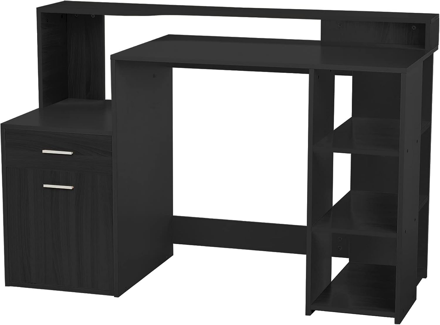 HAOyucE Computer Desk with Drawer Storage Shelve Home Office Desk Writing PC