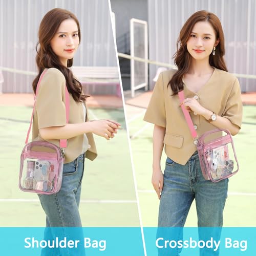 Clear Crossbody Bag, Stadium Approved Clear Purse Messenger Bag for Concerts Sports Events Festivals2