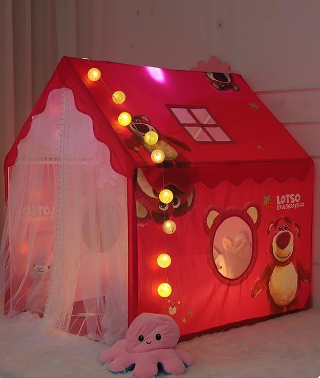 Kids Play Tent for Boys Indoor and Outdoor Playhouse Toddler Tent Large Play Castle Fairy Tent House (Red Panda, Medium, Red Panda) 1