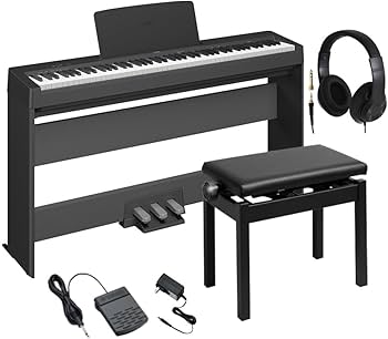 電子ピアノ ヤマハP-125ab, ペダル、スタンド、ヘッドフォン、バッグ Amazon | YAMAHA P-145B 電子ピアノ 専用スタンド・高低自在イス・3本