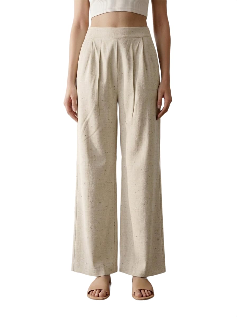 modeve Wide Leg High Waist Women Trousers – Flattering Fit-picture-47
