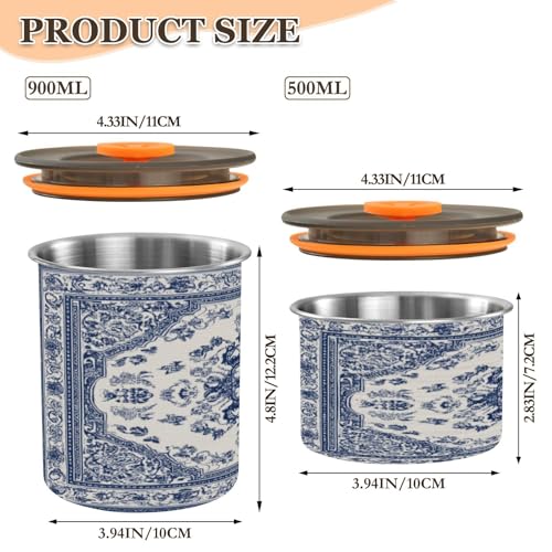 Contenedor hermético de acero inoxidable para café 500 ml miniatura 2