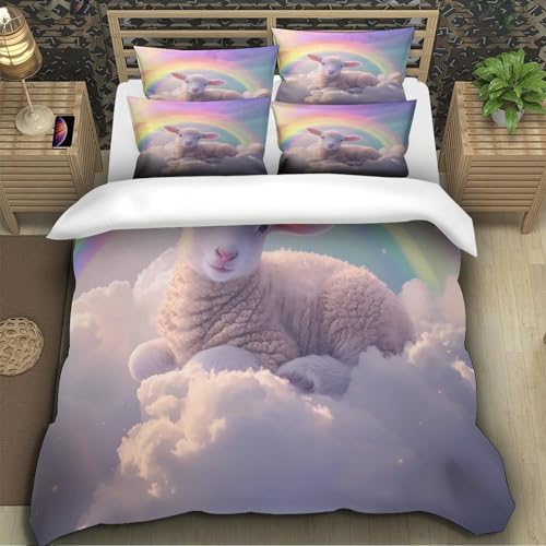 Housse de couette cochon d'inde premium en microfibre douce et hypoallergénique