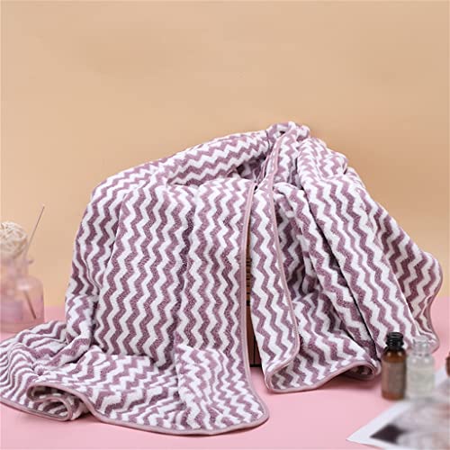 Serviette de bain absorbante velours corail drap de plage doux ondulation de l'eau - 4