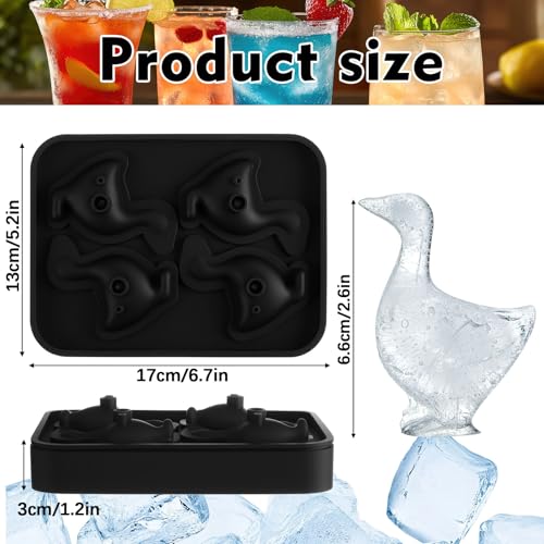 Molde para cubos de hielo LemonRoad en silicona negro miniatura 2