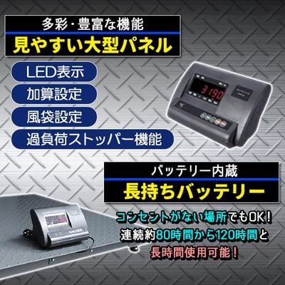 Amazon | フロアスケール 3t デジタル式 大型 低床 低床式計量器 台秤