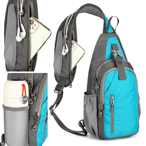 Hebetag Casual Sling Bag Backpack Water Repellent Nylon Chest Pack for Men WomenTravel Outdoors Sports Hiking Crossbody Shoulder Pouch Multipurpose Daypack3