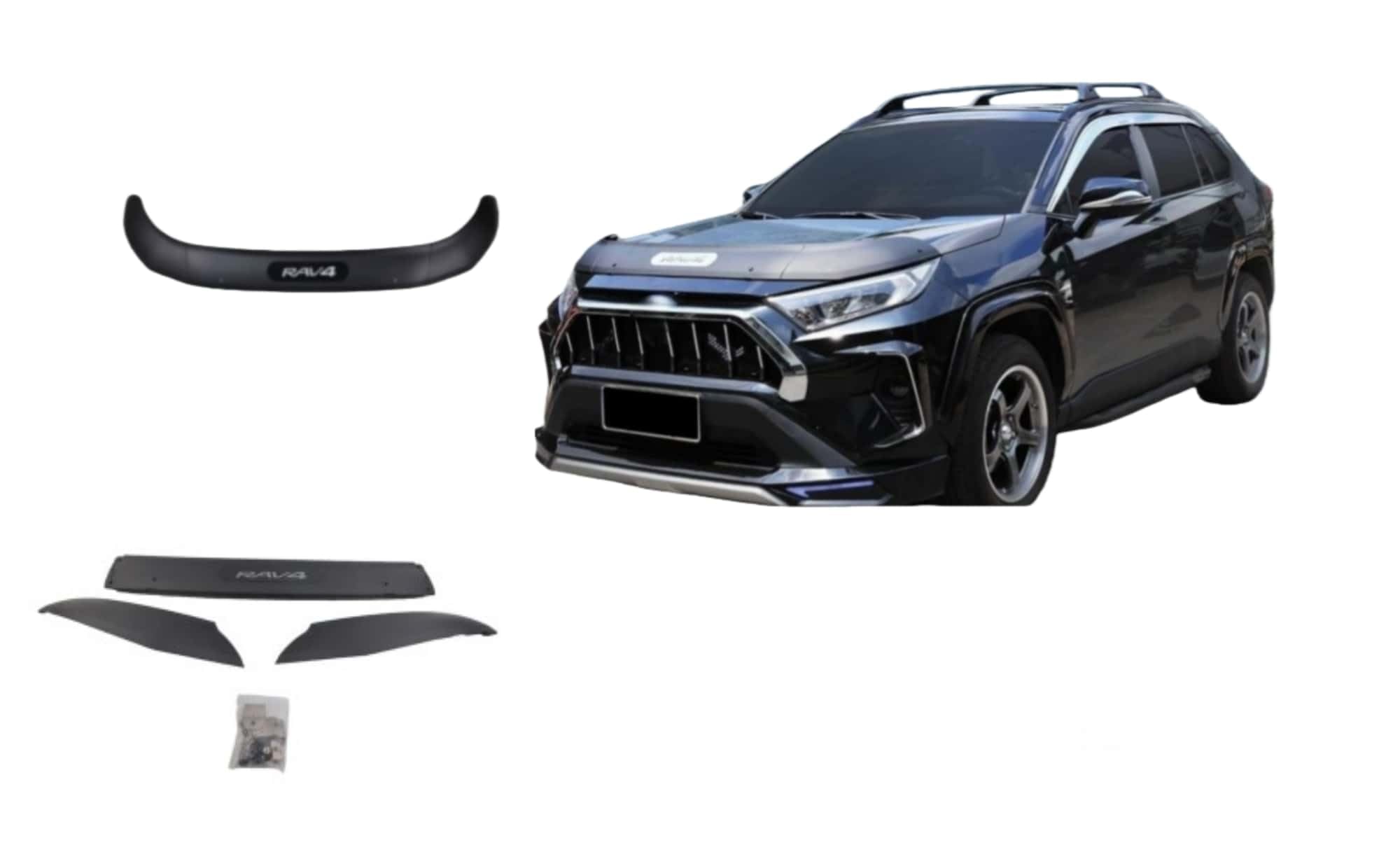 Amazon | 新型RAV4 50系 バグガード ボンネット プロテクター フロント