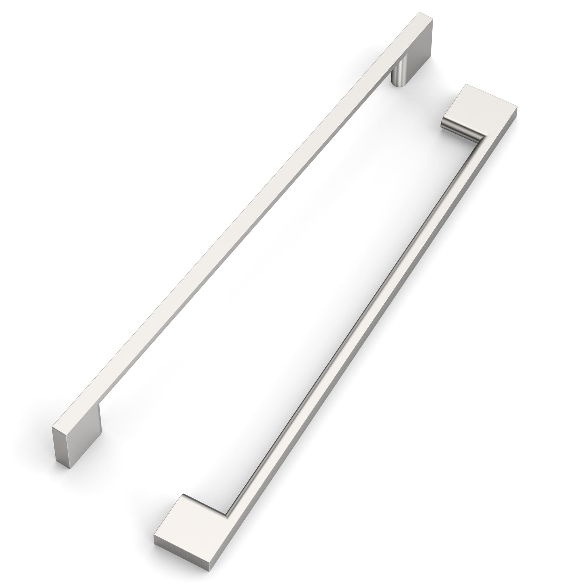 FILTA 10 Pack 8.8 Inch(224mm) Hole Centers Brushed Nickel Cabinet Pulls,Stylish Satin Nickel Cabinet Pulls Zinc Alloy Cabinet Hardware for Cabinets