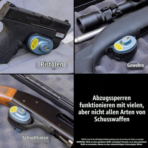Master Lock 90DSPT Waffenschloss Abzugsverriegelung, Grau, 5,7 x 3,5 x 4 cm – Ansicht 2
