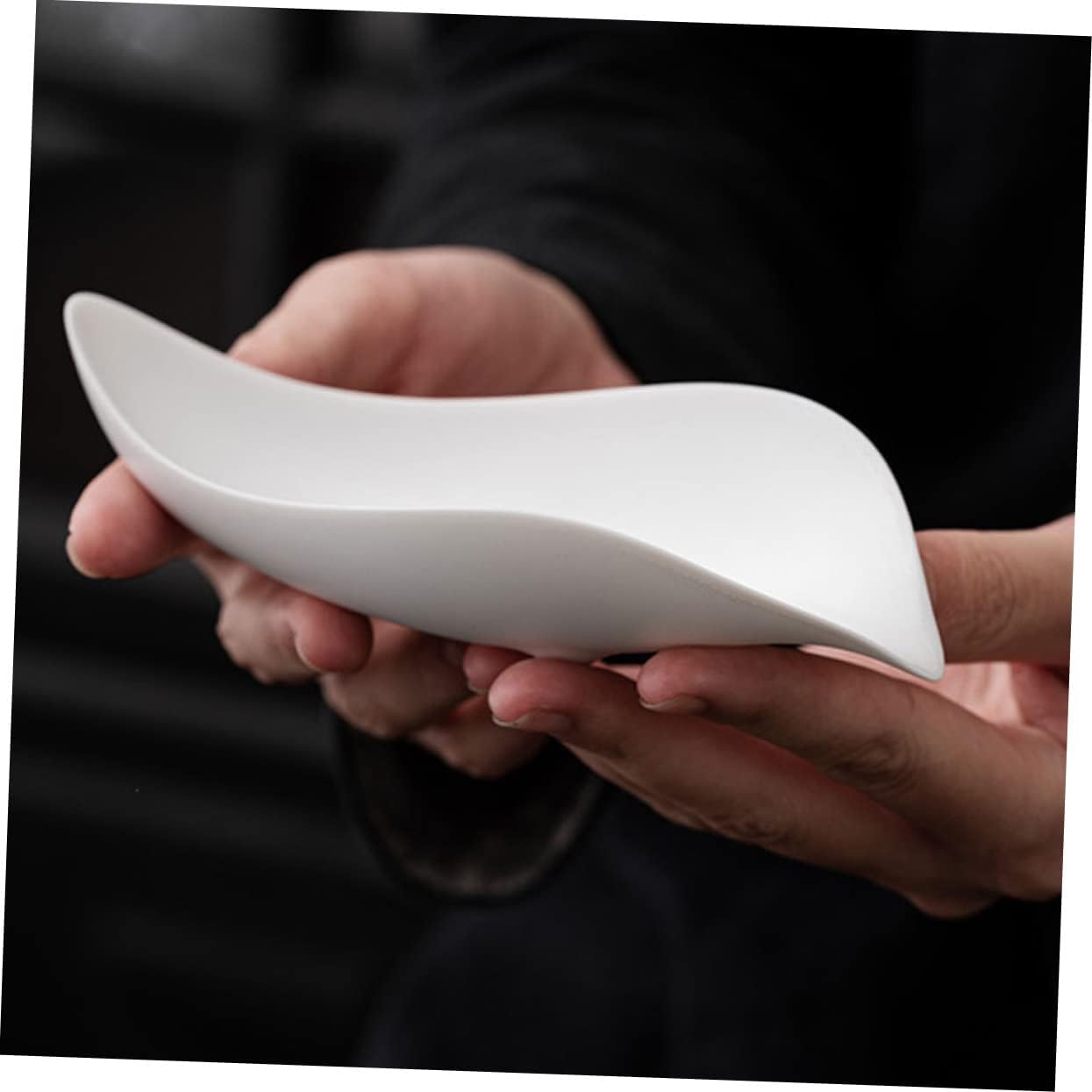 Garneck Delicate Ceramic Tea Scoop Smooth Ceramic Scoop Multi Use Tea Dispenser Measuring Powder Salt Food Safe