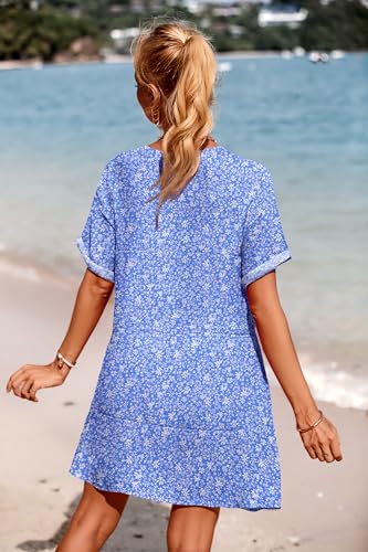 AI'MAGE Women's Swimsuit Coverups Bikini Beach Swimwear Cover Up A-line Bathing Suit Cover Up Dress with Pockets4