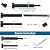 Muzata 10Pair Black Cable Railing kit Invisible 1/8" Upgraded Swage Tensioner and Terminal Hidden T316 Stainless Steel for 2"-6" Wood Metal Post WoodHidden System CR26, CV1 CV2 CA7