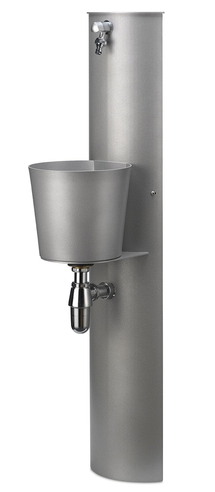 Belfer 42PRT Fontana a Parete con Installazione ad Altezze Variabili Corpo in Acciaio Colore Grigio Alluminio