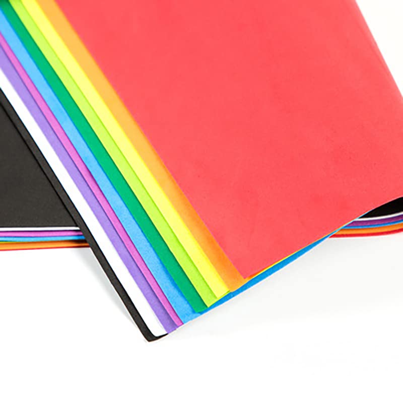 ZANZER 10 szt. 50 * 50 cm papier piankowy guma i papier z tworzywa sztucznego DIY ręcznie wykonany materiał 1 mm gruby papier z gąbki EVA rękodzieło papier do scrapbookingu