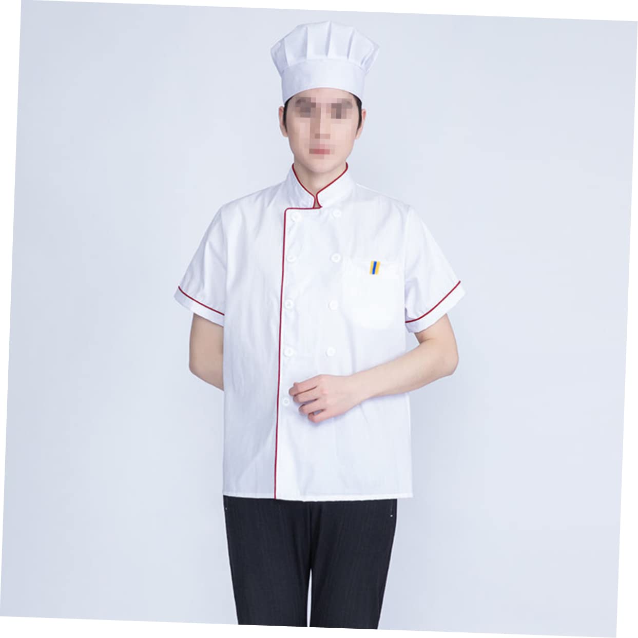 WOFASHPURET Unisex Summer Short Sleeved Catering Jacket Casual Loose Chef Shirt for Bakery and Restaurant White Practical Oil Easy to Wash for Kitchen Use