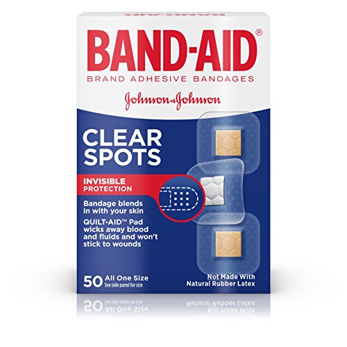 BAND-AID Clear Spots Bandages 50 ea ( Pack of 3)