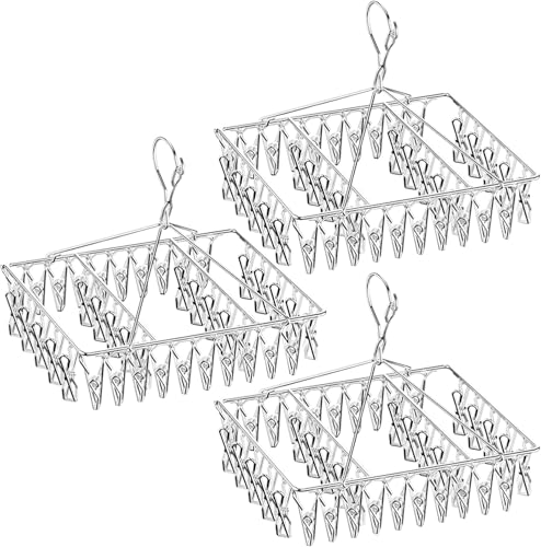 Listado de secadora ropa plegable favoritos de las personas. 50 Haerzon 3 Piezas Colgador Portátil con 120 Ganchos con Pinzas - Sistema Clip&Drip para Secadora de Ropa, Base Giratoria 360°, Metal Resistente Colgador de Ropa Plegable...