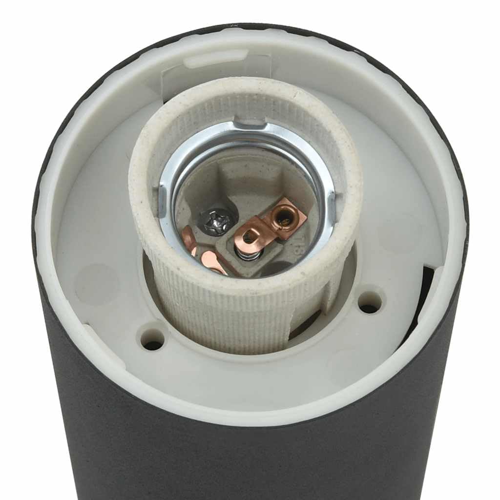 Set di 3 lampade a colonna con sensore e presa, 50 cm, in acciaio inox, IP44, per terrazza, giardino, con sensore di movimento e diffusore, moderna lampada a LED per soggiorno, camera da