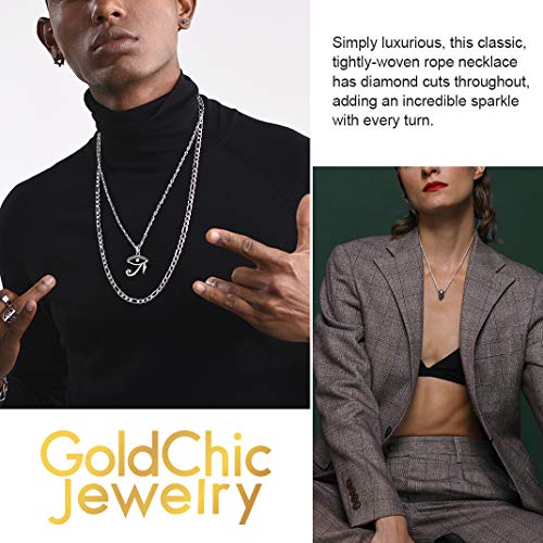 GOLDCHIC JEWELRY Collana a Catena in Corda Piatta