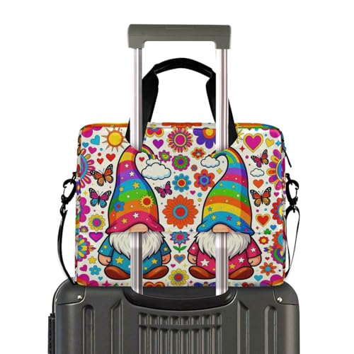 Maletín para portátil 15.6" con asa y correa floral miniatura 4