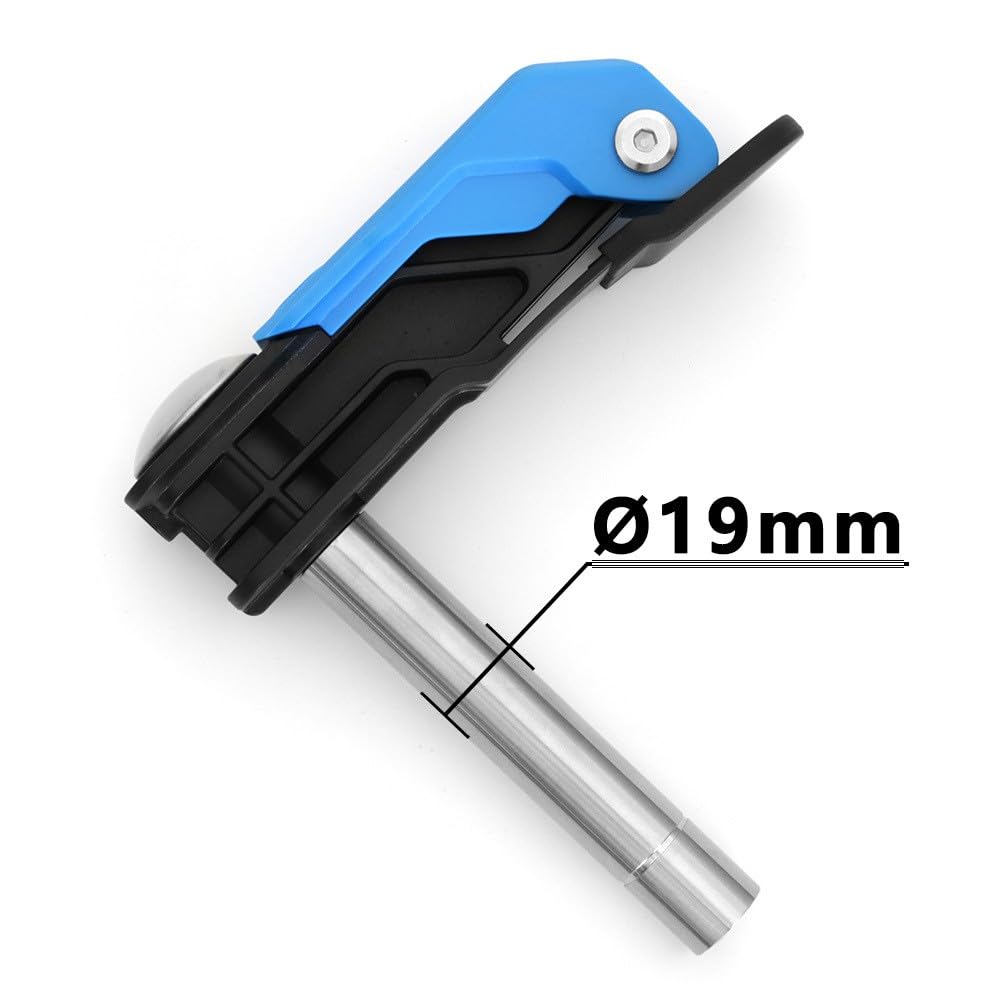 Morsetto a pressione rapida in alluminio, angolo regolabile di tipo F, con strisce diamantate antiscivolo, finitura anodizzata resistente alla ruggine, per tavole da 19 mm e 20 mm, blu