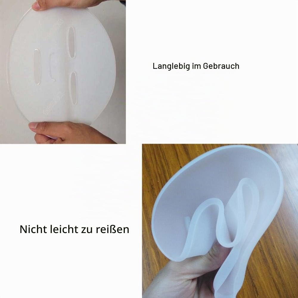 5 Stück Silikon Gesichtsmasken DIY Masken Masken Formen Formen Maske Weiß