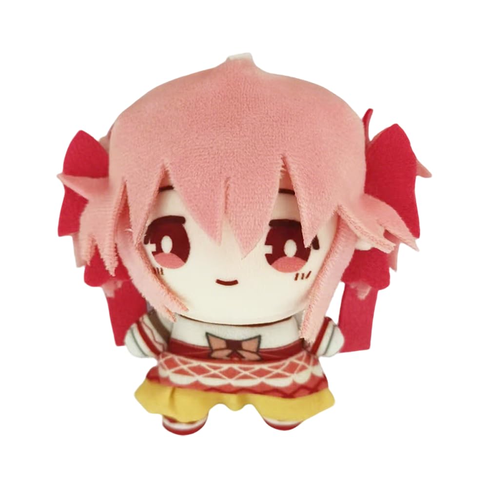 Tongyundacheng Madoka Kaname Stuffed Figure Homura Akemi/Sayaka Miki Plush Anime Backpack Charms Cute Collectible Gifts for Fans, 10cm