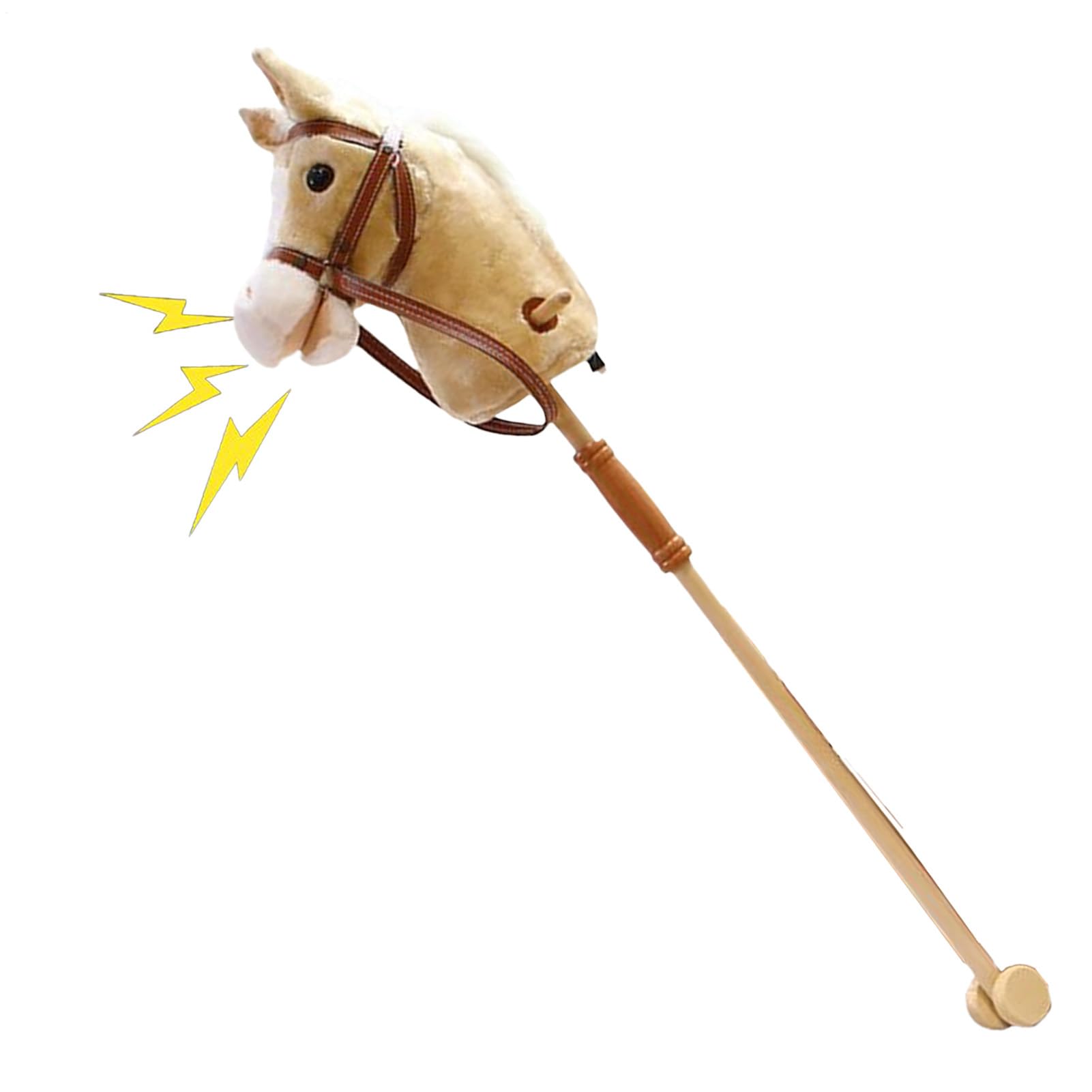 Stick Horse - Sons De Hennissement De Poteau Détachable | Poney D'équitation En Peluche, Tête D'animal De Jeu De Rôle Cowboy | Pour Les Jeux De Rôle Garçons Filles D'âge Préscolaire Anniversai