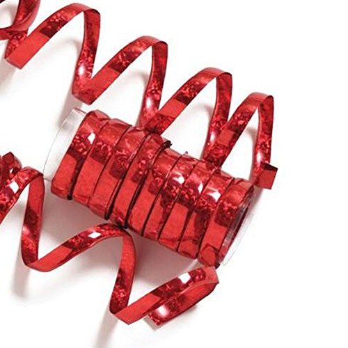 Bright and Bold Holographic Streamers Red