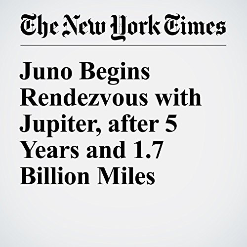 Juno Begins Rendezvous with Jupiter, after 5 Years and 1.7 Billion Miles cover art