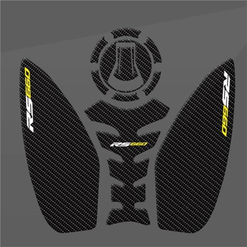Autocollant RS660 protection réservoir transparent 3D pour moto années 2021 à 2025