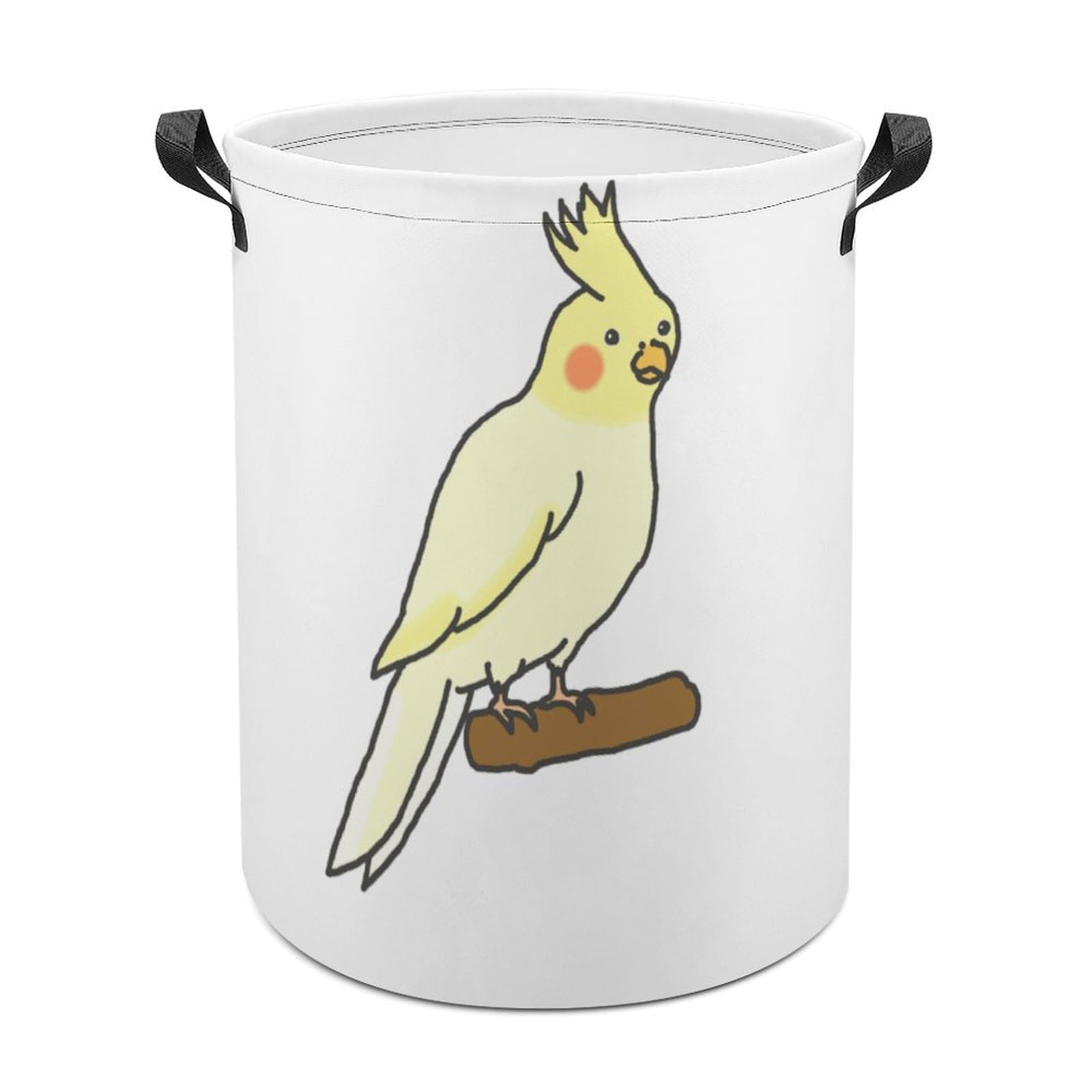 MHYRAC Laundry Hamper, Cute Cockatiel Laundry Basket, Washing Basket with Handle
