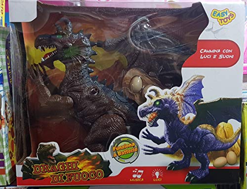 Easytoys DRAG0 de Feu Marche avec LUMIÈRES ET Sons