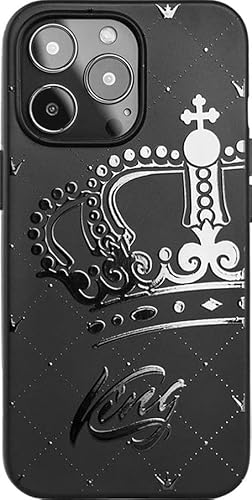 Cavka Black Matching Phone Cases Compatible With - Iphone 13 Pro Max - 6.7 Inch For Couple King And Queen Cover Cute Anniversary Boyfriend Girlfriend Engagement Pack Love Crown Bf Gf Valentine's Day #TOP1