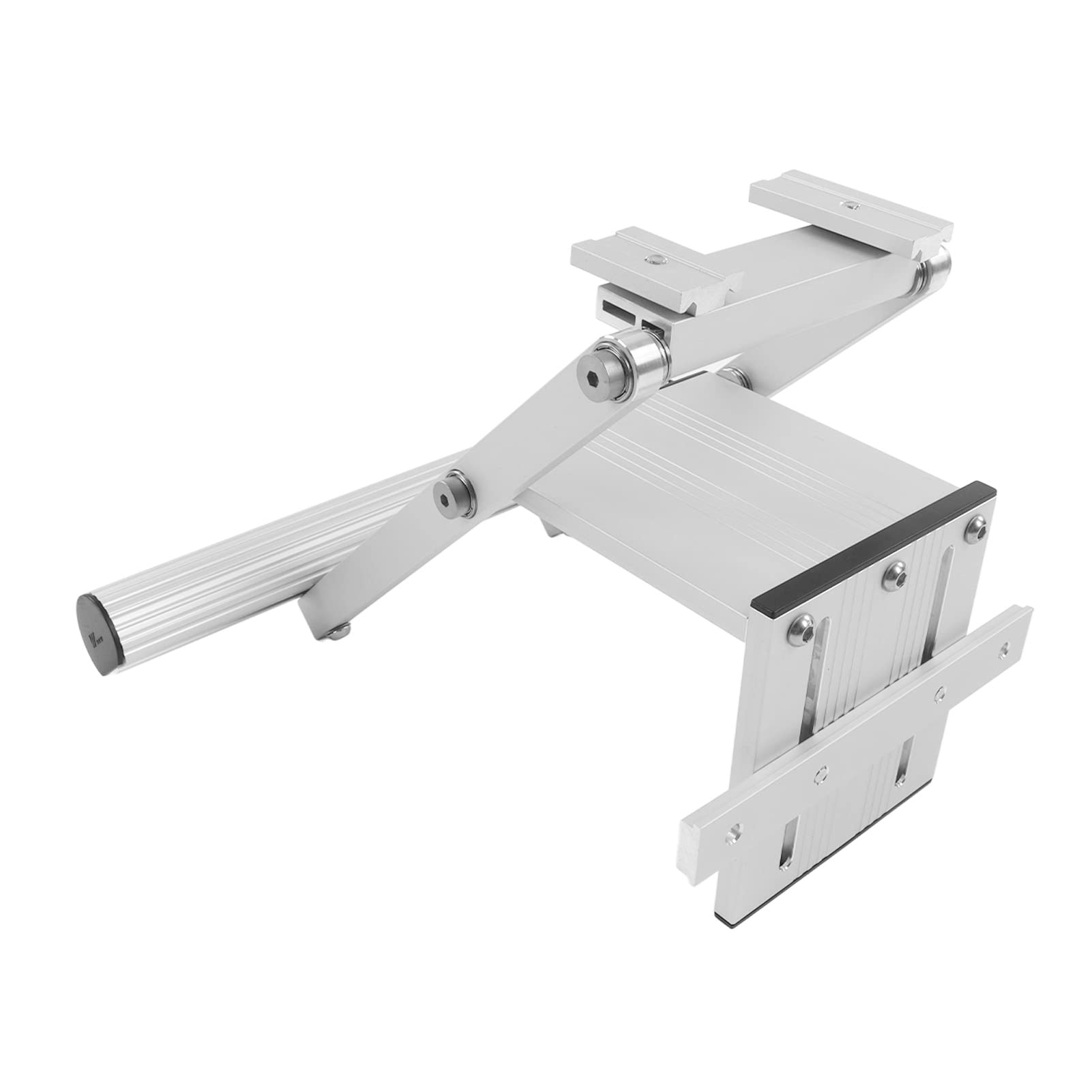 de Riel Guía de Sierra Circular Pistas de Carpintería Estables y Convenientes para Cortar Piedra, Tablón de Riel Guía de Sierra Circular Eléctrica de Aleación de Aluminio Plateado para