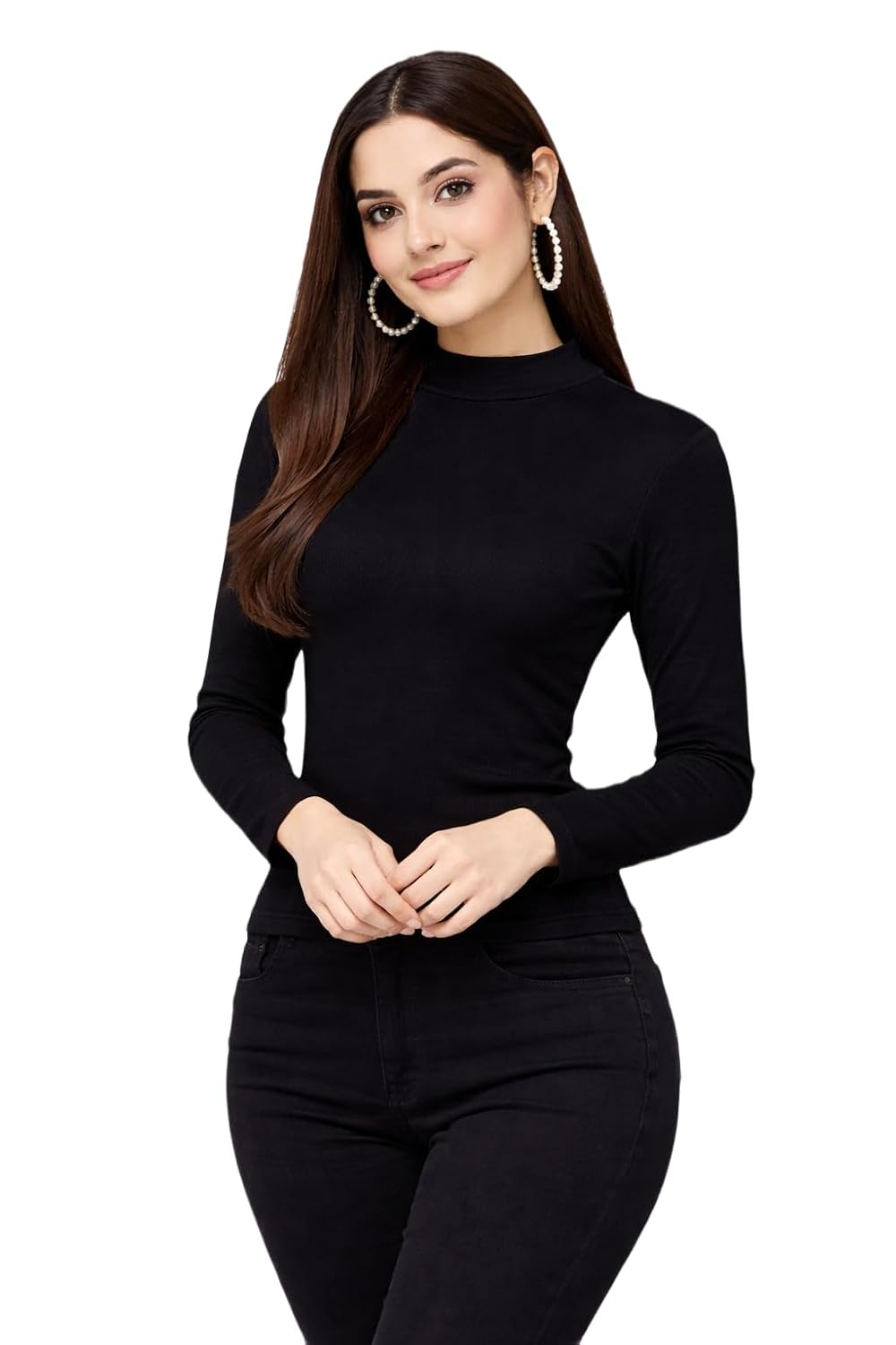 Black & White Women?s Premium High-Neck Top - Soft, Sleek, and Stylish - Review, Price and Buying Guide