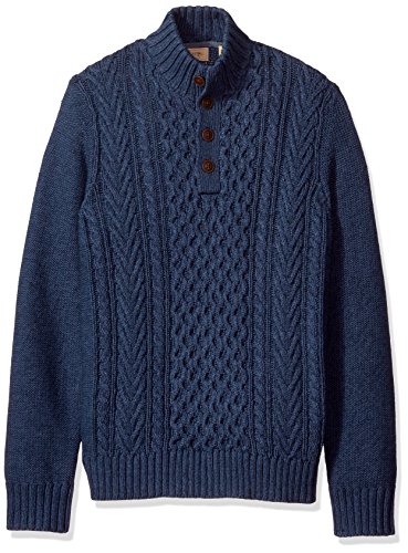 Arrow Men's Slim Fit American Heritage Long Sleeve Cable Knit Sweater 3gg