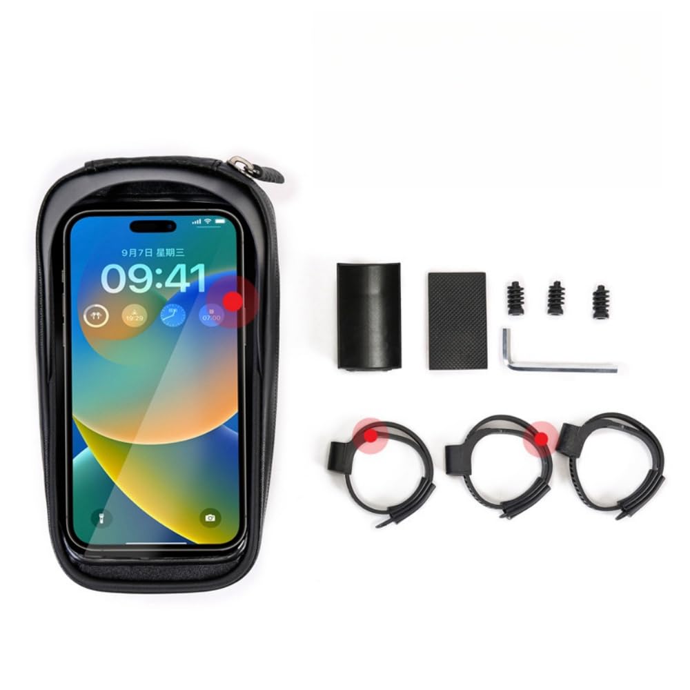 Sacoche de vélo Sac de vélo étanche à écran tactile Cadre de tube avant